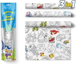 Manteles para colorear Pexi - animales marinos