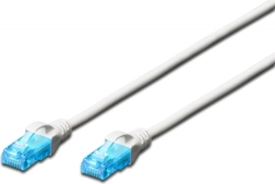 Cable patch RJ45-RJ45 cat. 5e U/UTP 0,25 m blanco