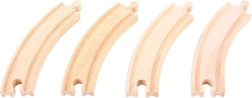 Vías curvas largas Bigjigs Rail