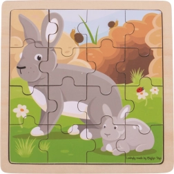 Bigjigs Toys puzzle conejita con gazapo