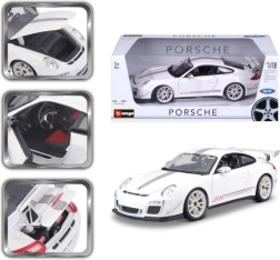 Modelo metálico Porsche 911 GT3 RS 4.0 1:18 – Bburago, blanco