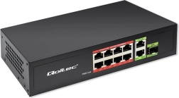Conmutador de red Fast Ethernet 8x RJ45 PoE 2x RJ45 Uplink 1x SFP 120W 1000Mb/s