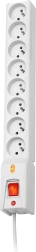 Protector contra sobretensiones Lestar LX 810 con 8 tomas y cable de 5 m - gris