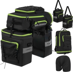 Juego de alforjas de ciclismo impermeables 3 en 1 65 l Trizand