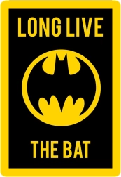 Felpudo Batman 80 × 120 cm – felpudo de poliéster con licencia