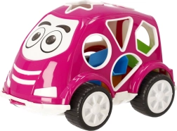 Coche clasificador con formas – rosa Pilsan