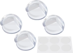 Protectores de esquinas de muebles de silicona – 4 uds, transparentes