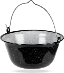Caldero húngaro colgante esmaltado de 9,5 l