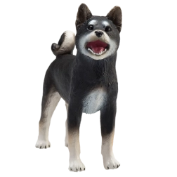 Mojo perro Shiba-Inu negro – figura realista