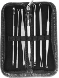 Juego de cucharillas para eliminar puntos negros - 7 piezas