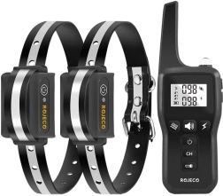 Collar de adiestramiento Rojeco para perros con alcance de 1000 m