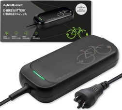 Cargador para bicicletas eléctricas 36V 42V 2A con conector BOSCH, resistente al agua