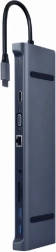 Hub USB-C con compatibilidad con alimentación, Gigabit Ethernet, VGA, HDMI y 3 USB 3.1 con lector de tarjetas SD