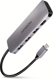 Hub multipuerto 3x USB-A + HDMI + SD/microSD, USB-C 3.2 Gen1, cable USB-C de 20 cm
