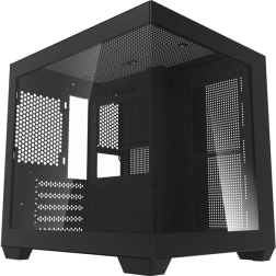 Caja de PC Darkflash C275P, M-ATX, vidrio templado, negra