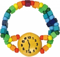 Pulsera infantil con reloj arcoíris