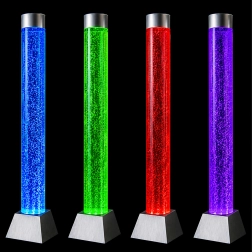 Columna de agua de burbujas LED RGB 180 × 15 cm con mando a distancia