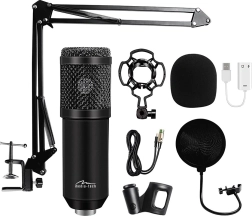 Micrófono de estudio con accesorios Media-Tech
