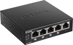 D-Link DGS-1005P switch gigabit PoE+ de 5 puertos (4× PoE+, 60 W)