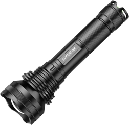 Linterna Superfire L3 P90 con alcance de 400 m y brillo de 2700 lm