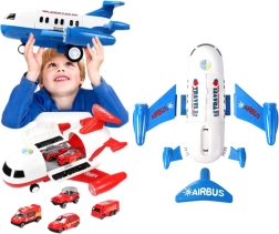 Avión de transporte con cochecitos – rojo