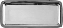 Bandeja de servicio de acero inoxidable rectangular 40 × 18 cm