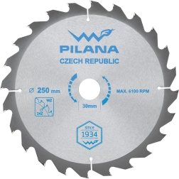 Disco de sierra PILANA 250 mm, 24 dientes, WZ, SK
