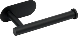 Soporte de pared para papel higiénico de acero inoxidable, negro