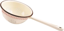Colador de cocina esmaltado TONCA 20 cm, beige