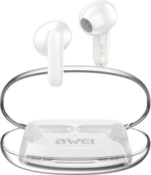Auriculares inalámbricos AWEI T85 con Bluetooth 5.3, TWS y ENC – blancos
