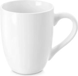 Taza de porcelana MONA 300 ml blanca