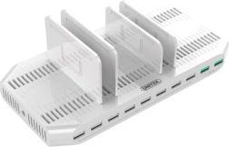 Estación de carga universal 10× USB 96 W con carga rápida QC 3.0