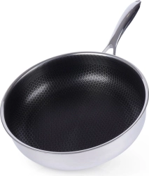 Sartén honda de acero inoxidable COOKCELL 28 cm