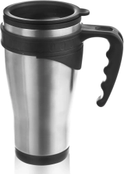 Taza térmica de acero inoxidable 450 ml con tapa de silicona