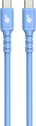 Cable de silicona azul USB C - USB C 1 m