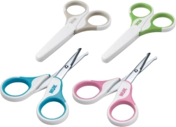 Tijeras infantiles para uñas con funda NUK beige