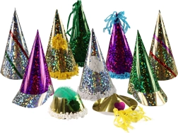 Gorros de fiesta de baile mix de colores – paquete de 25 uds