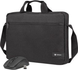 Bolsa para portátil 15,6″ NATEC Wallaroo 2 con ratón inalámbrico, negra