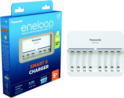 Cargador Eneloop sin baterías para 8 unidades