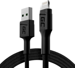 Cable USB Lightning GC Ray 120 cm con iluminación LED
