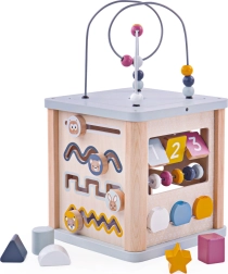 Cubo de actividades motrices BIGJIGS BABY de madera FSC