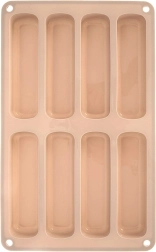 Molde de silicona para bizcochos color beige 28 × 17 × 2 cm