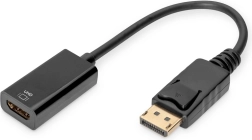 Adaptador activo DisplayPort a HDMI, 0,2 m, 4K UHD, negro