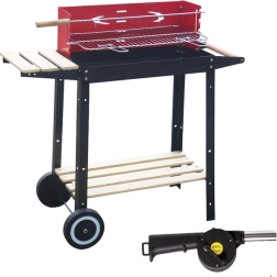 Curron RedBend GM2000S parrilla de jardín con soplador y asador giratorio