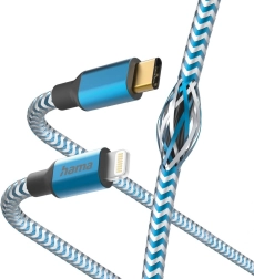 Hama Reflected cable de carga y datos USB-C – Lightning 1,5 m azul