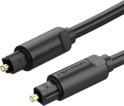 Cable de audio óptico Vention Toslink 1 m negro