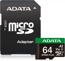 Tarjeta de memoria microSD Speed Plus 64GB UHS1 U3 V30 A2 160/140 MB/s