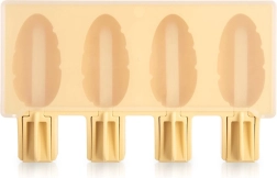 Molde de silicona para polos con tapa amarillo