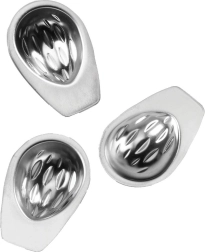 Juego de moldes de acero para galletas en forma de nuez, 20 uds.