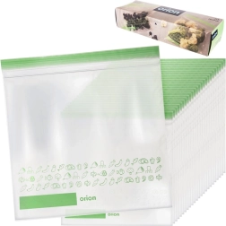 Bolsas con cierre zip para alimentos 25 × 24 cm, 25 uds.